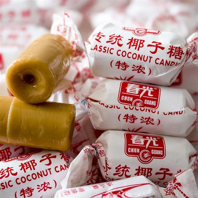 正宗海南春光特浓传统椰子糖1000克散装2斤特制糖喜糖年货硬糖