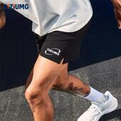 美式 新款 网眼运动健身户外宽松透气训练裤 运动三分短裤 速 2025新款