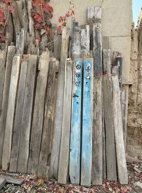 老榆木门板装饰木条板榆木门轴家用门风化老榆木方子装饰原材料