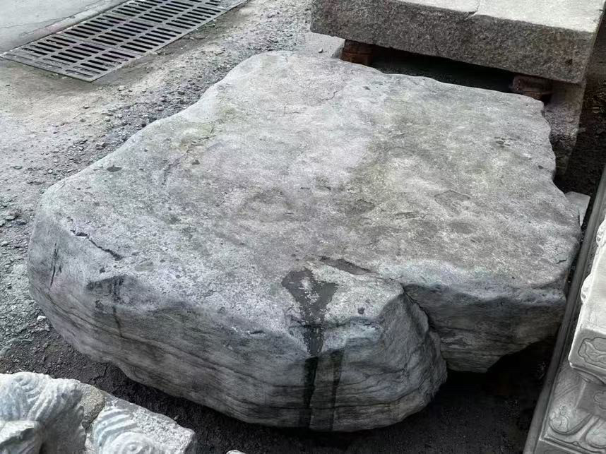 古玩古董收藏老石雕老石器石头石桌石案茶台庭院景区古代老物件