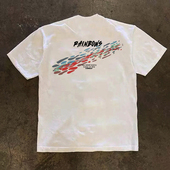 T恤户外潮牌简约潮流纯棉重磅280克半袖 美式 休闲涂鸦字母印花短袖