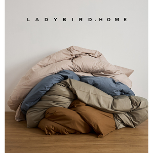 秋冬纯棉单品系列 100s加厚轻磨毛纯棉床单床笠枕套被套纯色床品