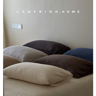 单品系列 松软云朵棉三层纱纯棉亲肤双层纱纯色枕套被套床单床笠