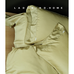 棕榈绿 纯色凉感床单 春夏高级感60支LF兰精天丝莱赛尔床上四件套