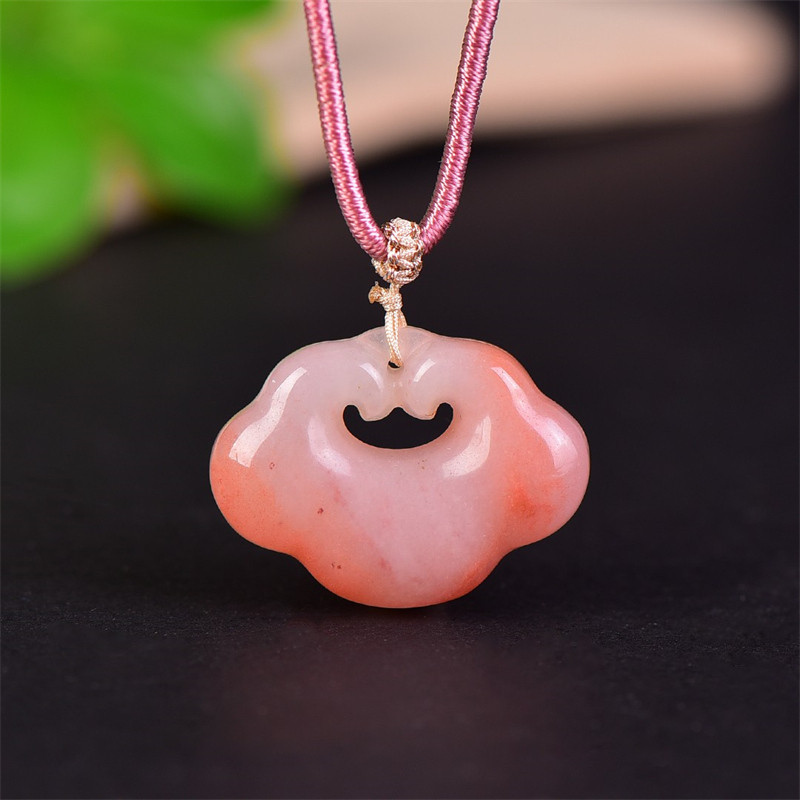 金丝玉祥云如意锁吊坠男女桃花酿