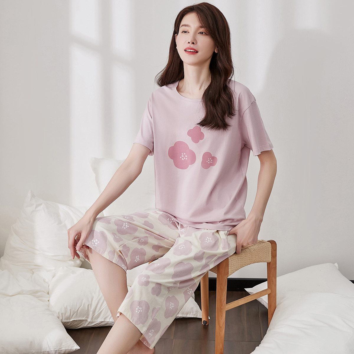 顶瓜瓜女士纯棉家居服