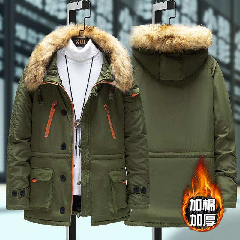 Men's cotton padded jacket in autumn and winter