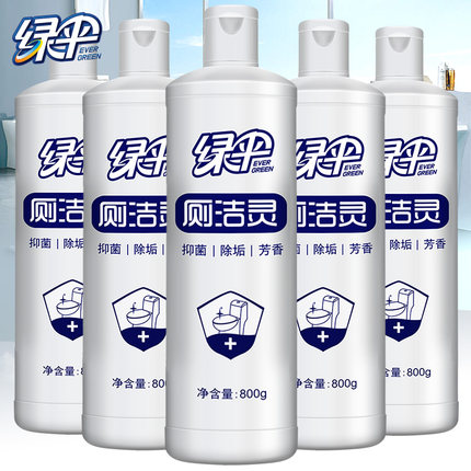 绿伞厕洁灵800g*5瓶洁厕液厕所马桶清洁洁厕灵卫生间除臭除垢抑菌