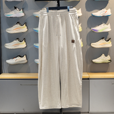 李宁运动裤2026春季新款反伍BADFIVE男子直筒趋势裤卫裤AKLW189