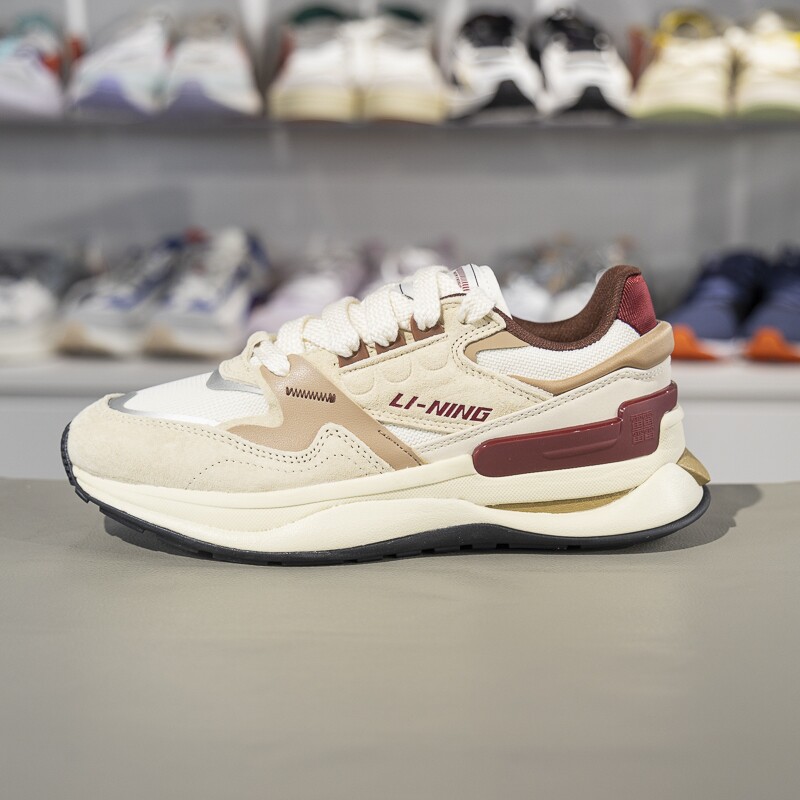李宁缓震回弹男子系带休闲鞋