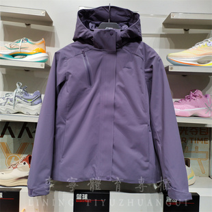 AWBU050 女子运动风衣三合一连帽加绒保暖外套 李宁2024冬季 新款