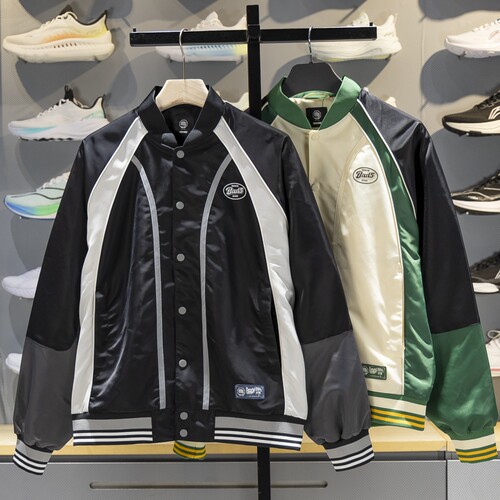 李宁男子棒球领休闲外套