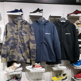 连帽卫衣AWDP909 李宁2019新款 FIVE加绒迷彩开衫 男子BAD 633 卫衣