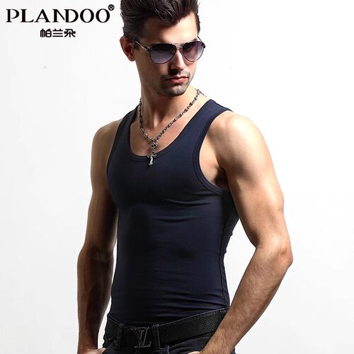帕兰朵打底纯棉男背心