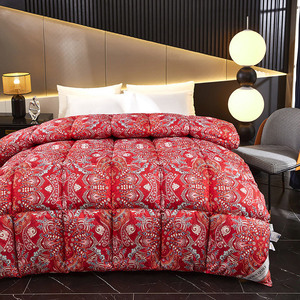 36羽绒被95白鹅绒冬被加厚保暖春秋被子被芯80支全棉抗菌学生宿舍