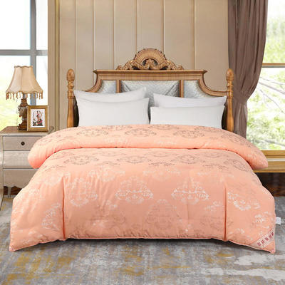 100%桑蚕丝全棉金提花蚕丝被