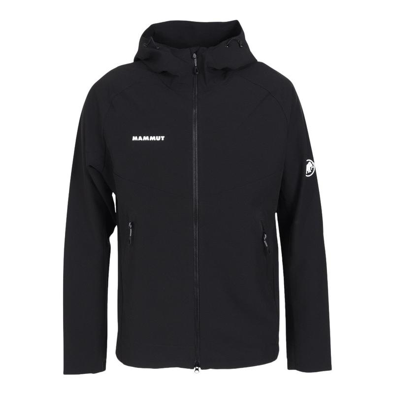 代购Mammut男士软壳衣拨水防风保暖外套连帽长袖户外夹克