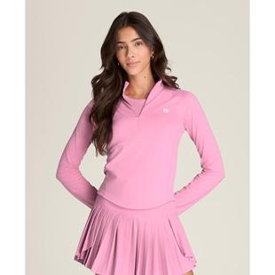 代购Wilson威尔胜女士网球服防晒防摩擦透气贴身舒适长袖高领