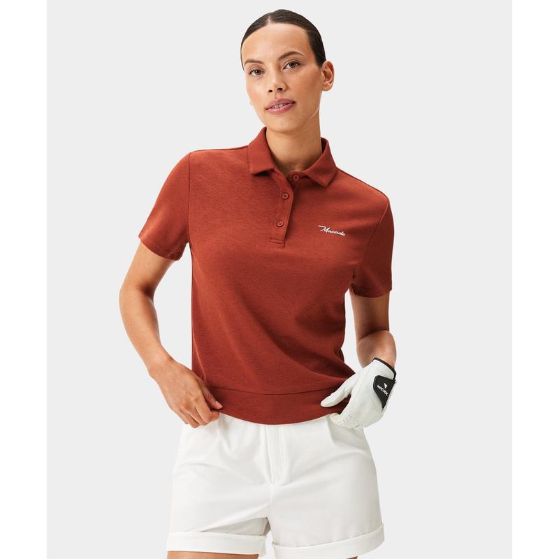 代购MACADE女高尔夫服装透气运动服Liv Amber Tech Shirt舒适休