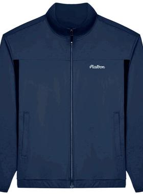 代购MALBON GOLF男士运动夹克防风保暖轻便透气深蓝色立领设计