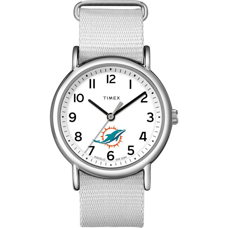 Timex/天美时女表mm白盘白带尼龙表带石英防水简约时尚腕表