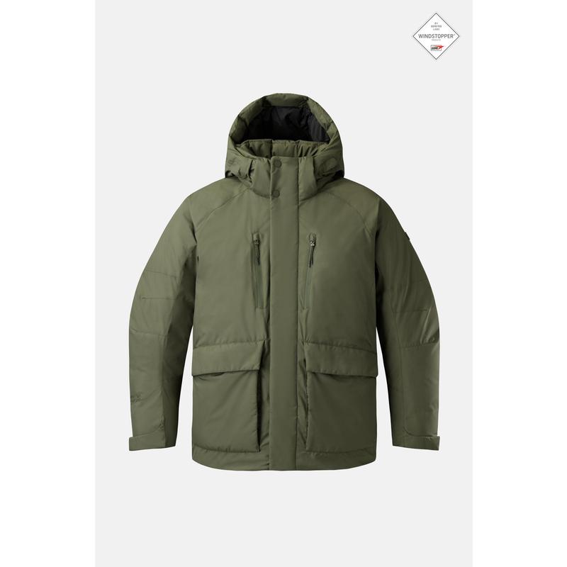 代购KOLON SPORT可隆男士羽绒服防风防水保暖中长款羽绒服连帽长