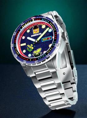 代购Spinnaker海绵宝宝25周年寻找方裤子联名限量款自动手表男表