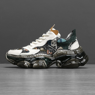 2025新款老爹鞋秋冬2024炸街鞋增高男士高端休闲鞋潮牌痞帅高级感