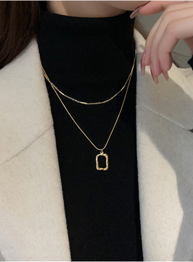 女不过敏不掉色项链毛衣链锁骨链