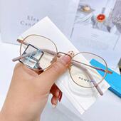 ROMEO罗密欧纯钛商务男女款 圆加厚镜框近视镜架眼镜全框双色GM766