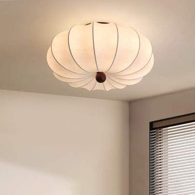 蚕丝复古吸顶灯客厅浪漫装饰卧室灯日式主卧中古南洋风衣帽间灯具