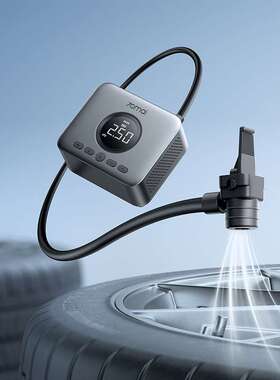 70迈无线充气泵TP07汽车车载充气 便携轮胎打气筒 数显屏