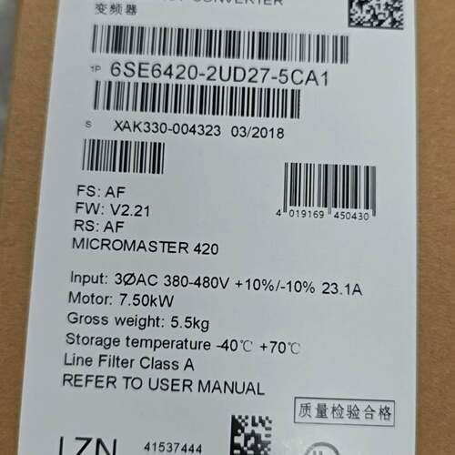 可维修西门子变频器6SE6420-2UD27-5CA1 MICRO议价
