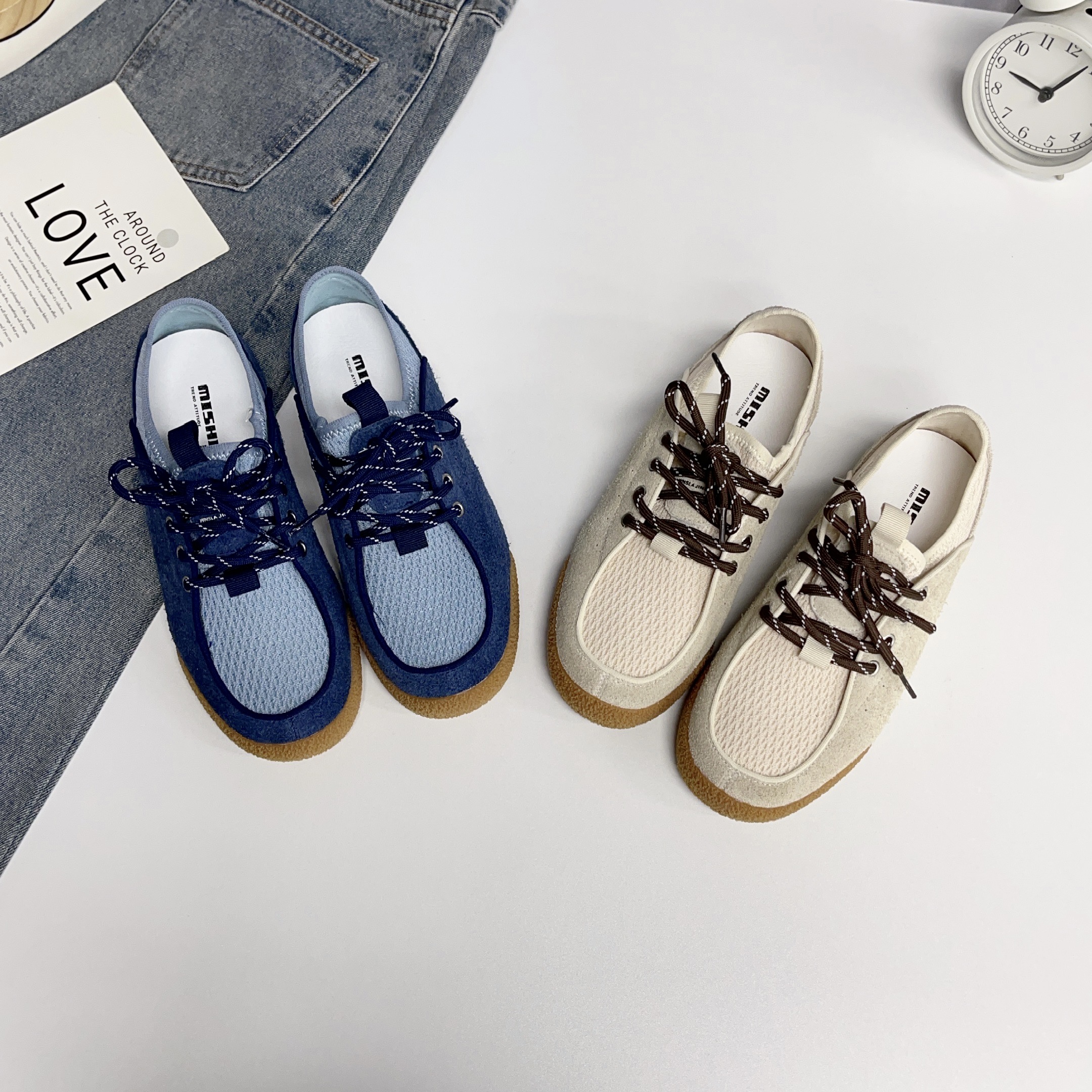 夏季复古轻便透气运动休闲鞋