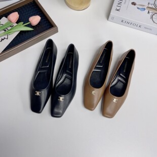 职场通勤时尚女鞋平底单鞋女春季浅口软底软面舒适百搭休闲鞋