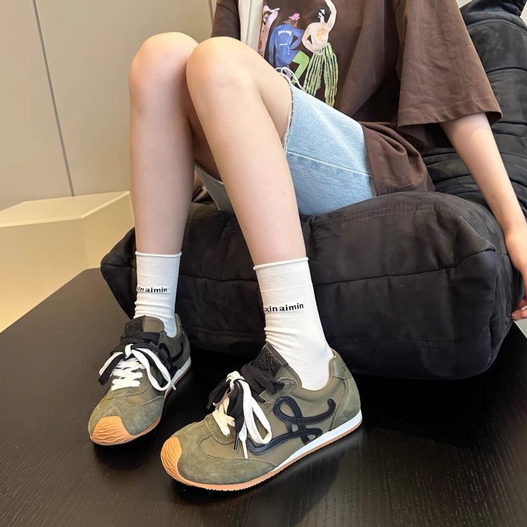 内增高芒果头德训鞋女