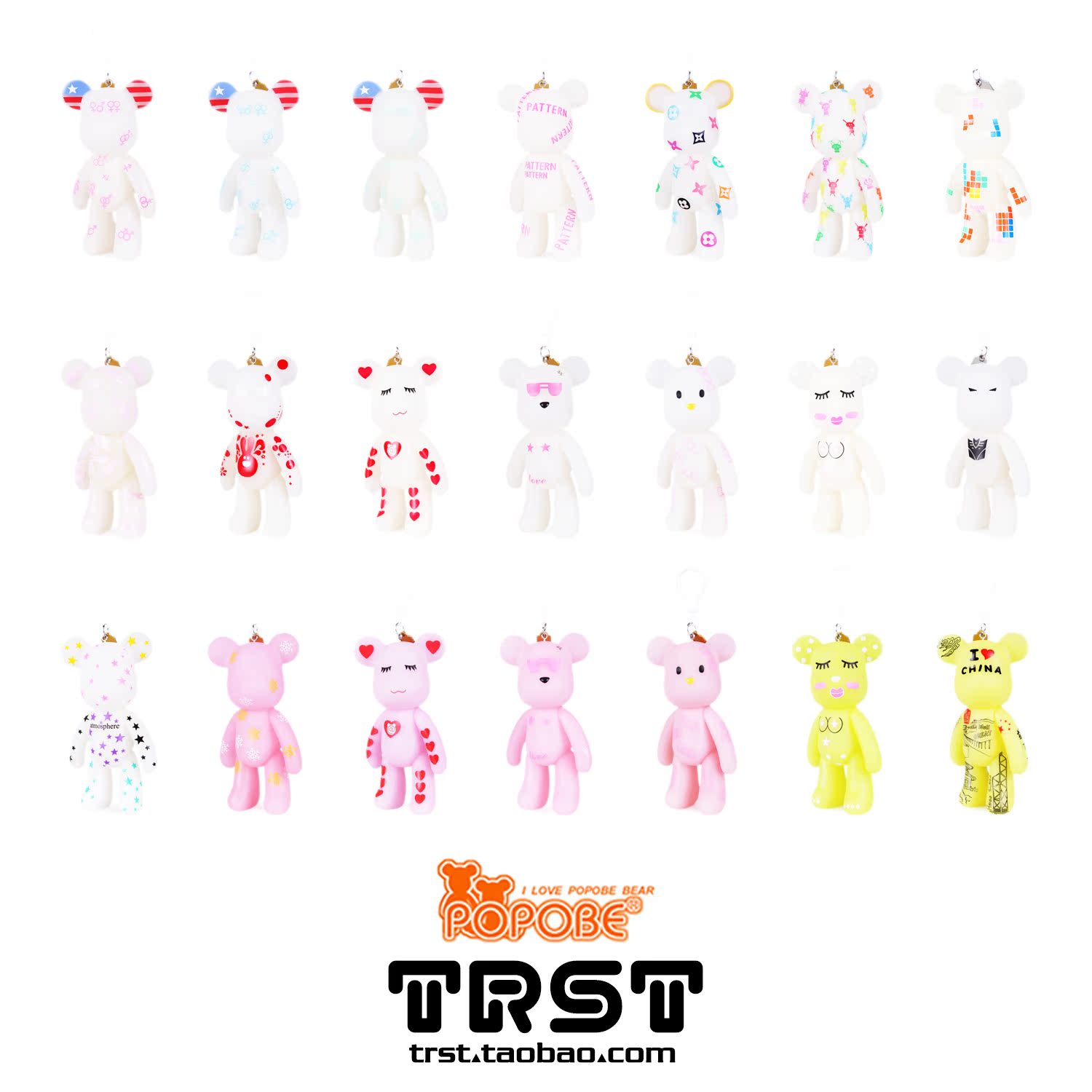 暴力熊公仔夜光礼品挂件