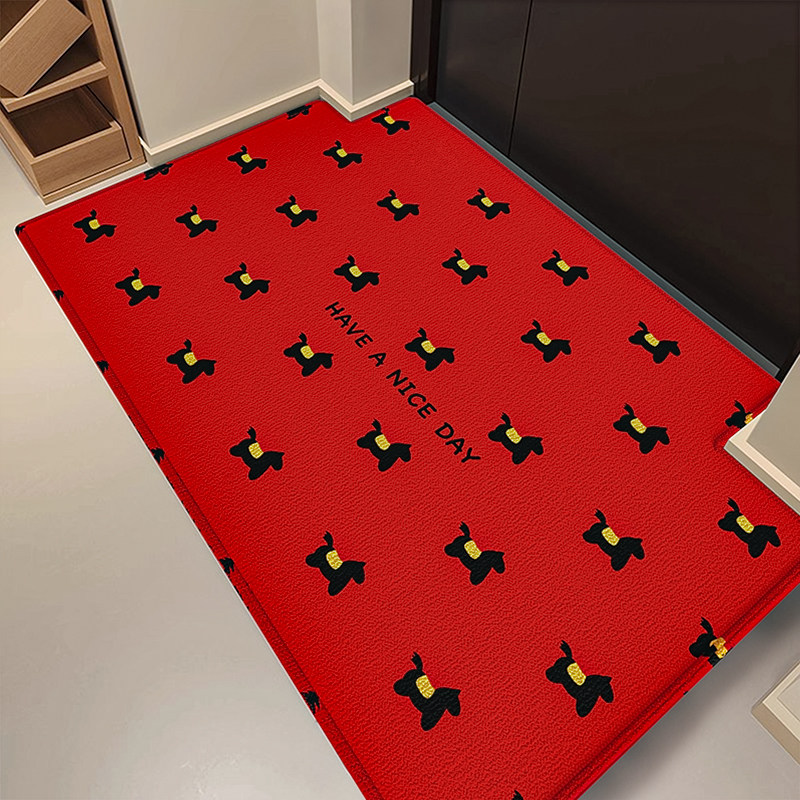 马年红色入户门地垫2025新款喜庆防滑除尘耐磨脚垫玄关家用地毯子,居家布艺,入户地垫,淘宝优惠券,粉丝福利购,淘宝优惠卷