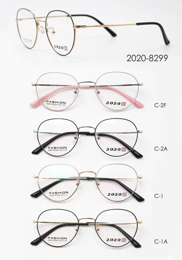 专柜正品2020品牌眼镜钛合金全框近视眼镜镜架复古休闲眼镜 8299