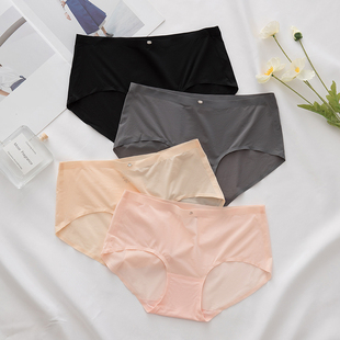 蝶安芬女内裤 簿 中低腰无痕包臀飘飞锦纶小平角内裤