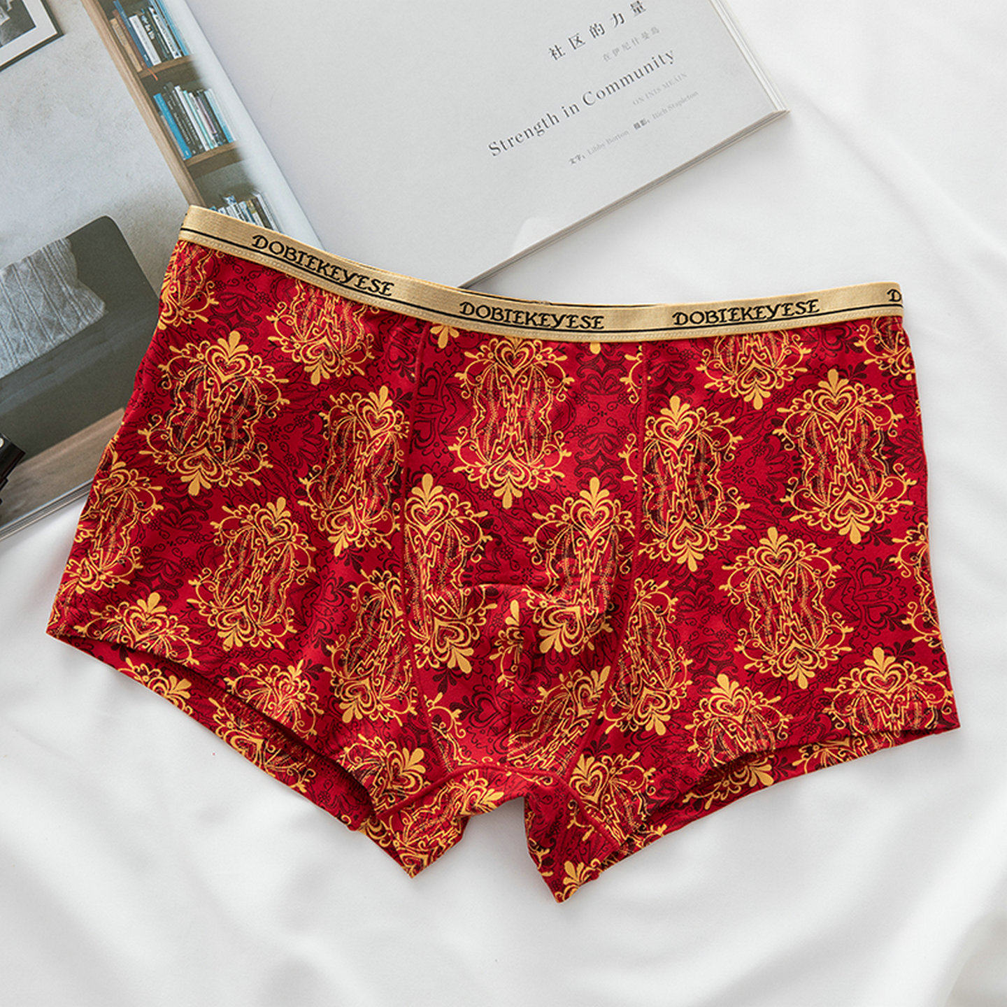 杜比骑士男士内裤商超同款竹纤维印花透气小金窄边平角内裤短裤,女士内衣/男士内衣/家居服,男平角内裤,淘宝优惠券,粉丝福利购,淘宝优惠卷