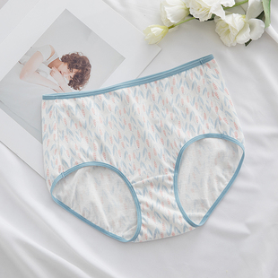 蝶安芬女内裤 头 全棉纯棉100棉中腰透气包臀平角裤