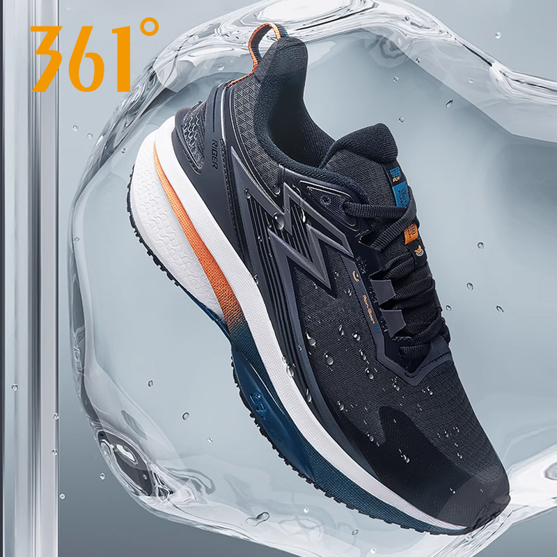 361度男鞋跑鞋秋冬款雨屏防泼水运动鞋男Q弹减震跑步鞋57242253