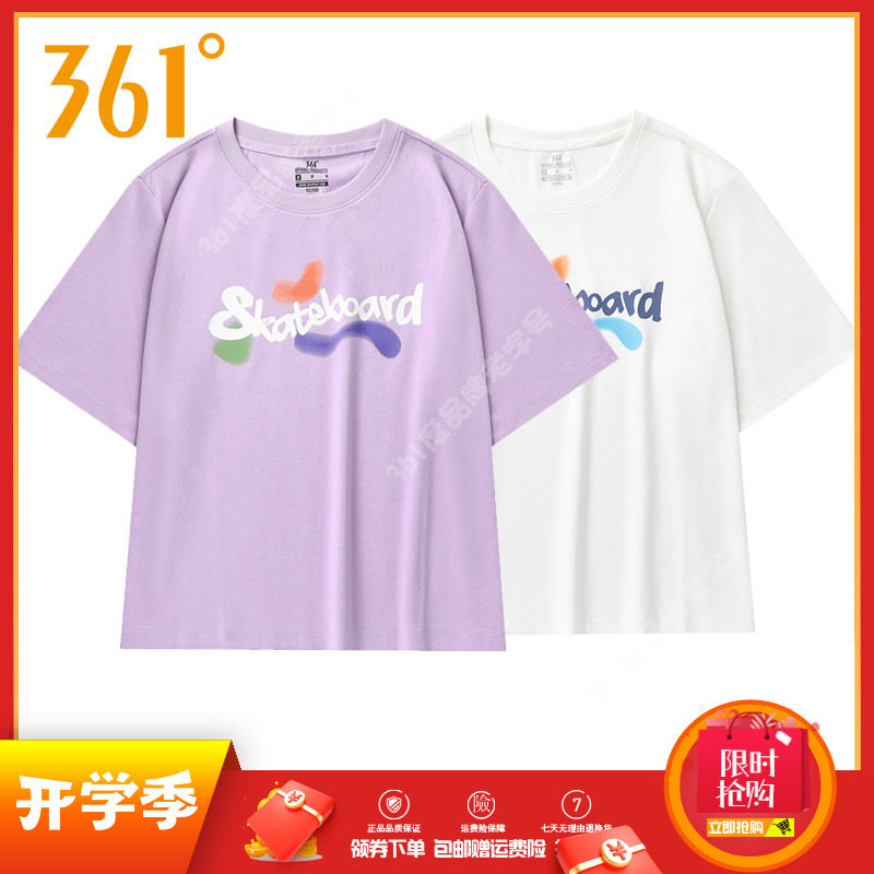 361度运动t恤女2024夏季新图片