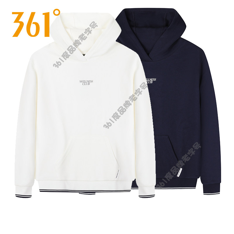 361度女裤运动服休闲卫衣2025秋季新品帽衫舒适连帽套头衫女卫衣
