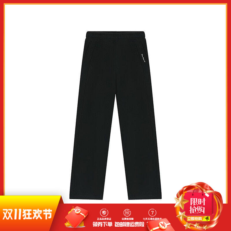 361度女裤棉质针织长裤2026春秋新品透气直筒卫裤女子休闲运动裤