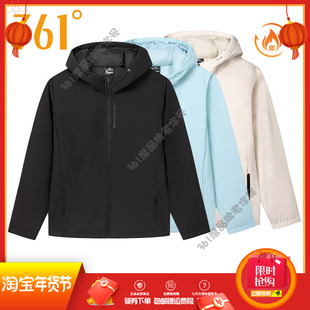 361度女装轻薄连帽羽绒服2024冬季短款保暖上衣女子运动羽绒外套