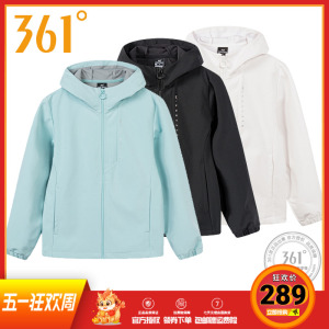 361度女装连帽单风衣新品