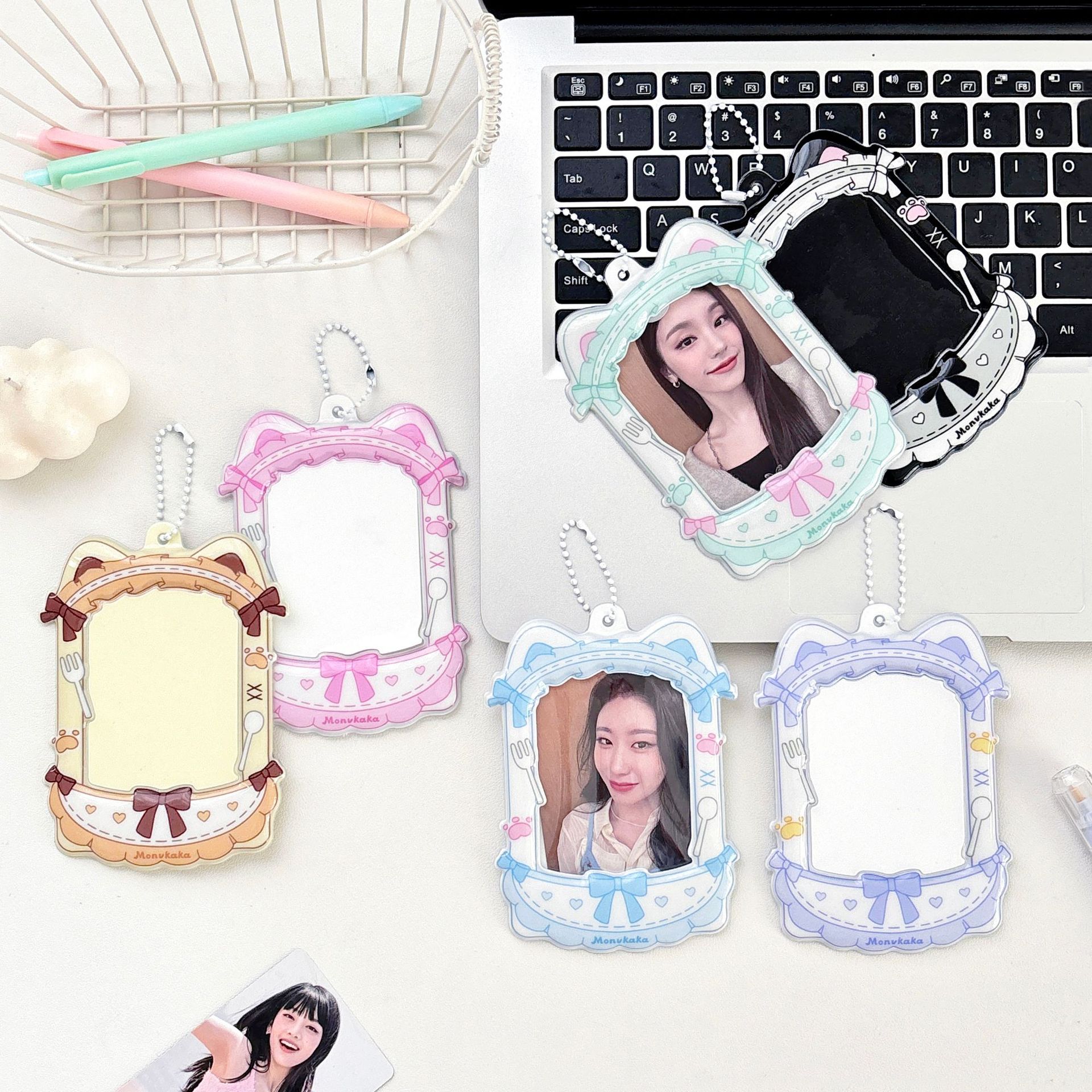 原创可猫耳三寸卡套追星小卡