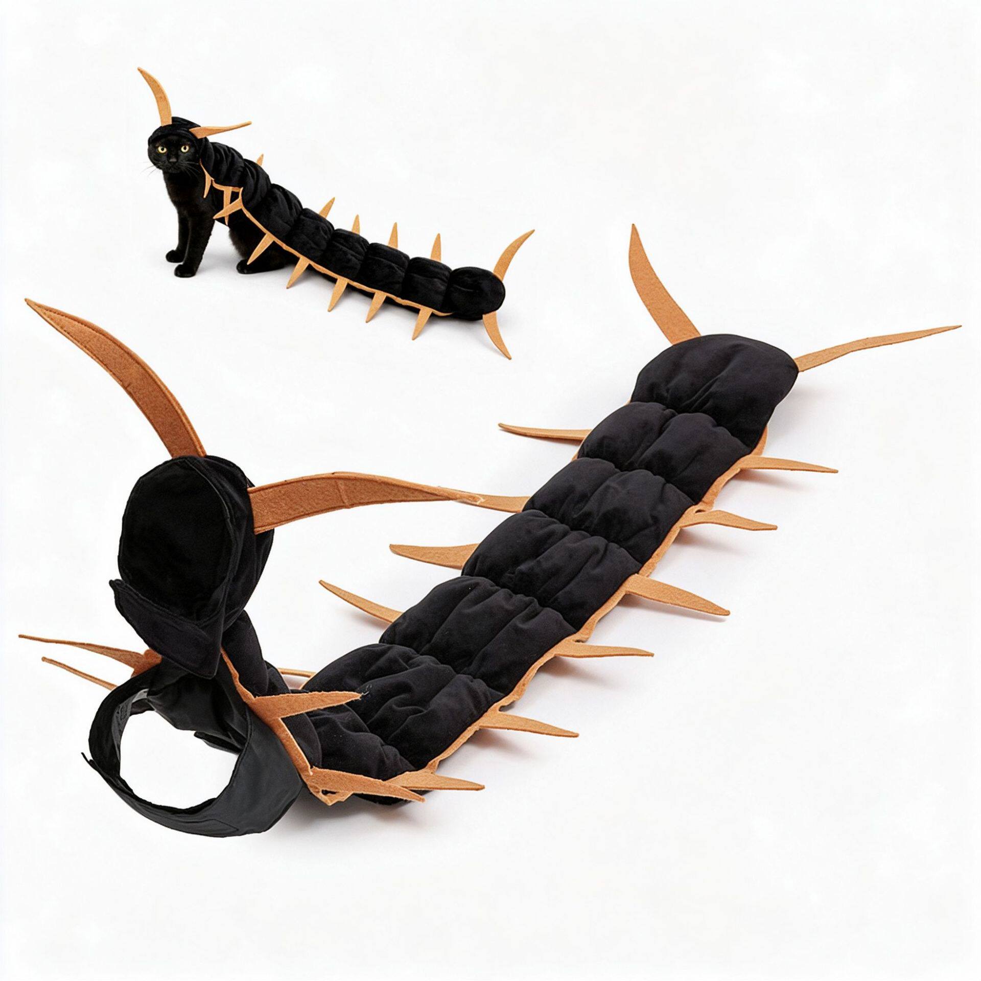 跨境Centipede Cat Costume猫咪搞怪服饰万圣节宠物新奇蜈蚣摆件